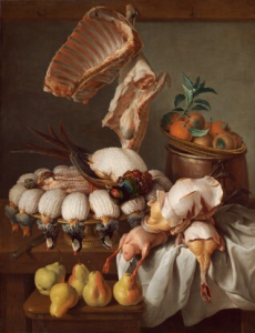 Still Life with Dressed Game, Meat, and Fruit
